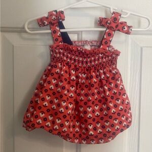 Red Floral Kids Top